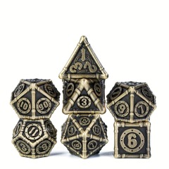 7pcs Metal Dice Set - Pipeline (Ancient Bronze)